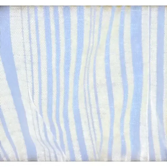 June & Hudson Yellow Stripe Ruffle Dress XL Linen Blend Belted Summer Beach EUC - Picture 6 of 9